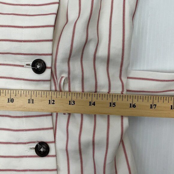 Tommy Hilfiger Preppy Marine Striped Red White Cotton Knee length Dress Size 10 - Picture 16 of 16